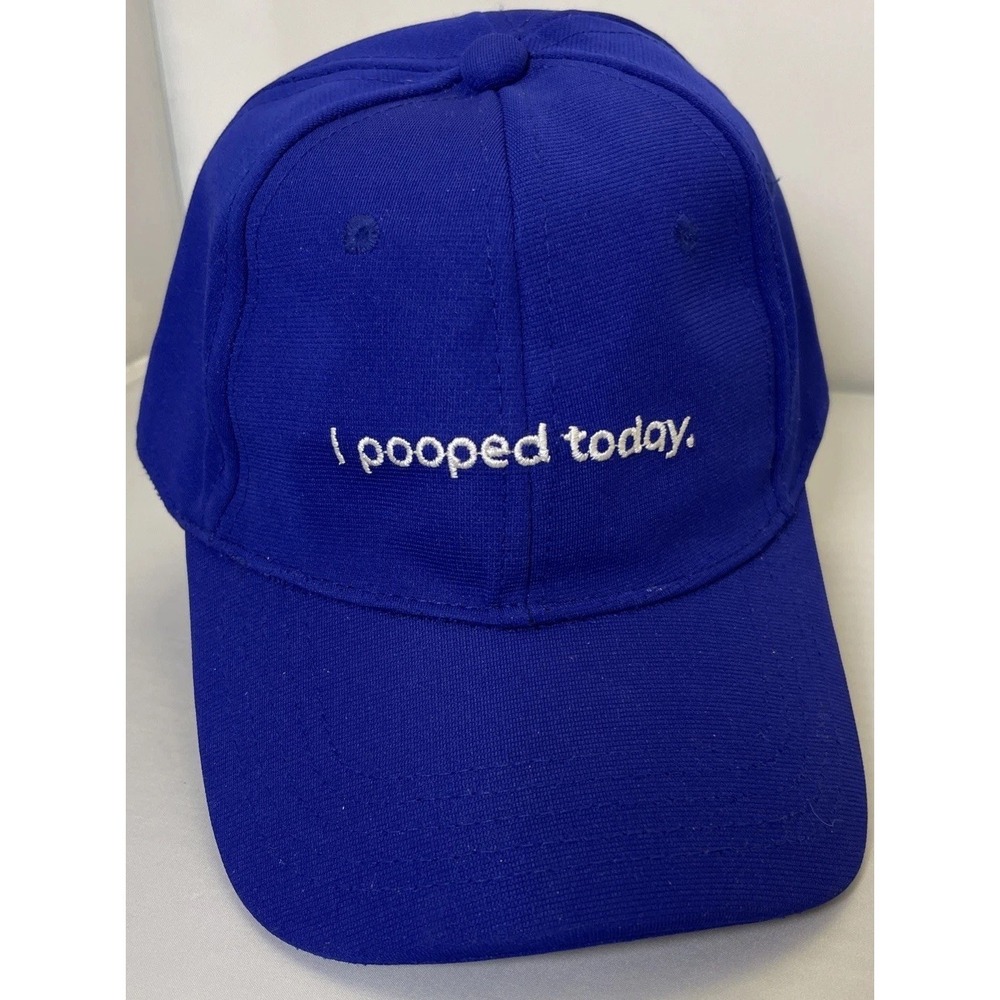 "I Pooped Today" Blue Baseball Hat LOAM Science Limited Edition New Without Tags